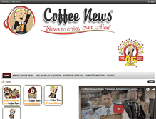 Tablet Screenshot of coffeenews.co.nz